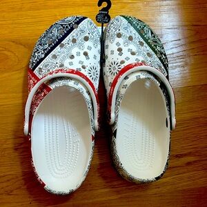 Brand new bandana crocs